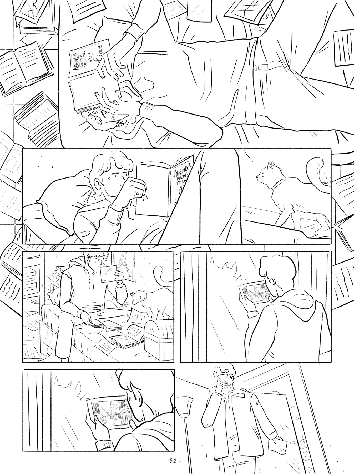 FC Lorient comic page 92, line art