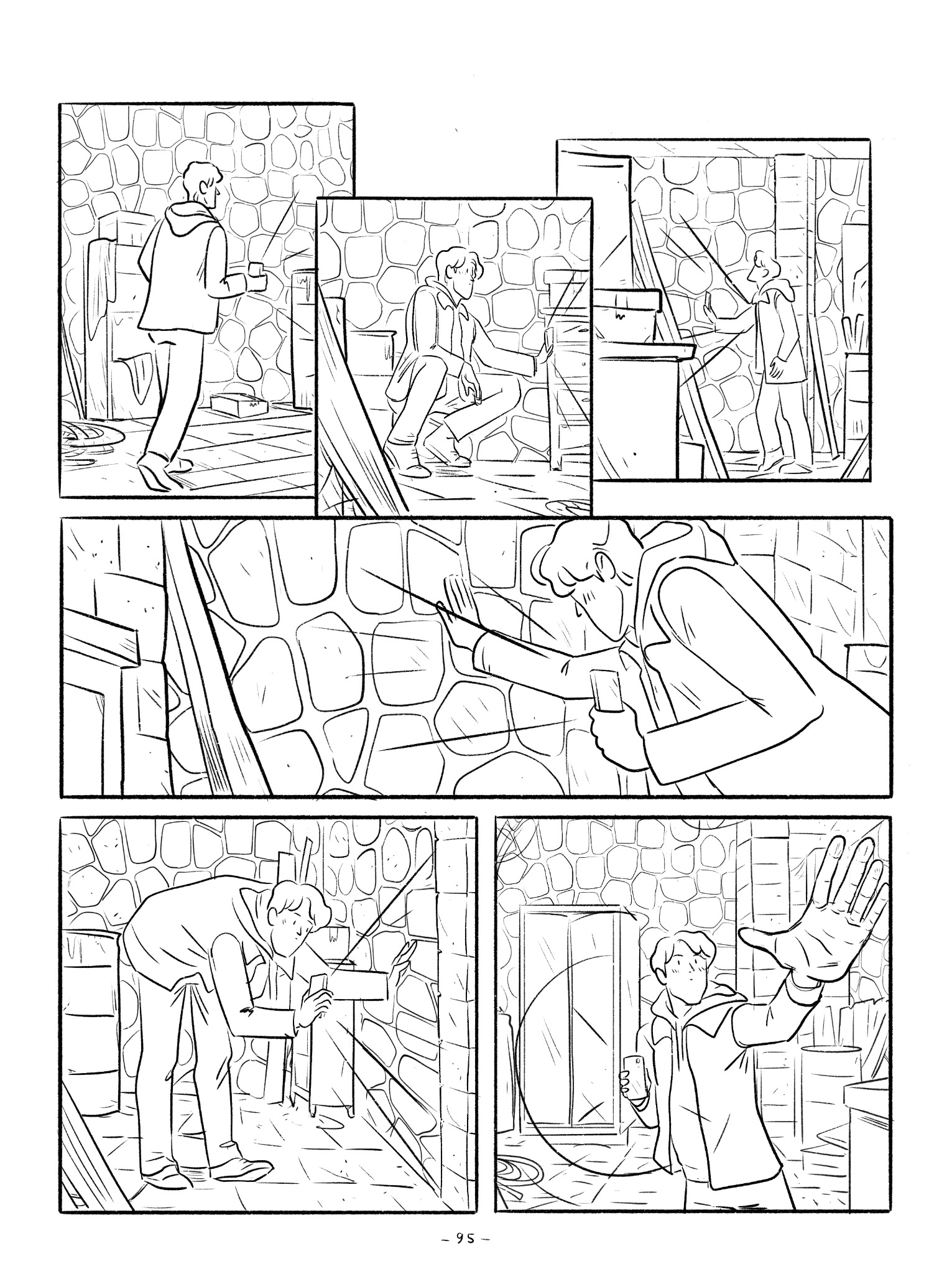 FC Lorient comic page 95, line art