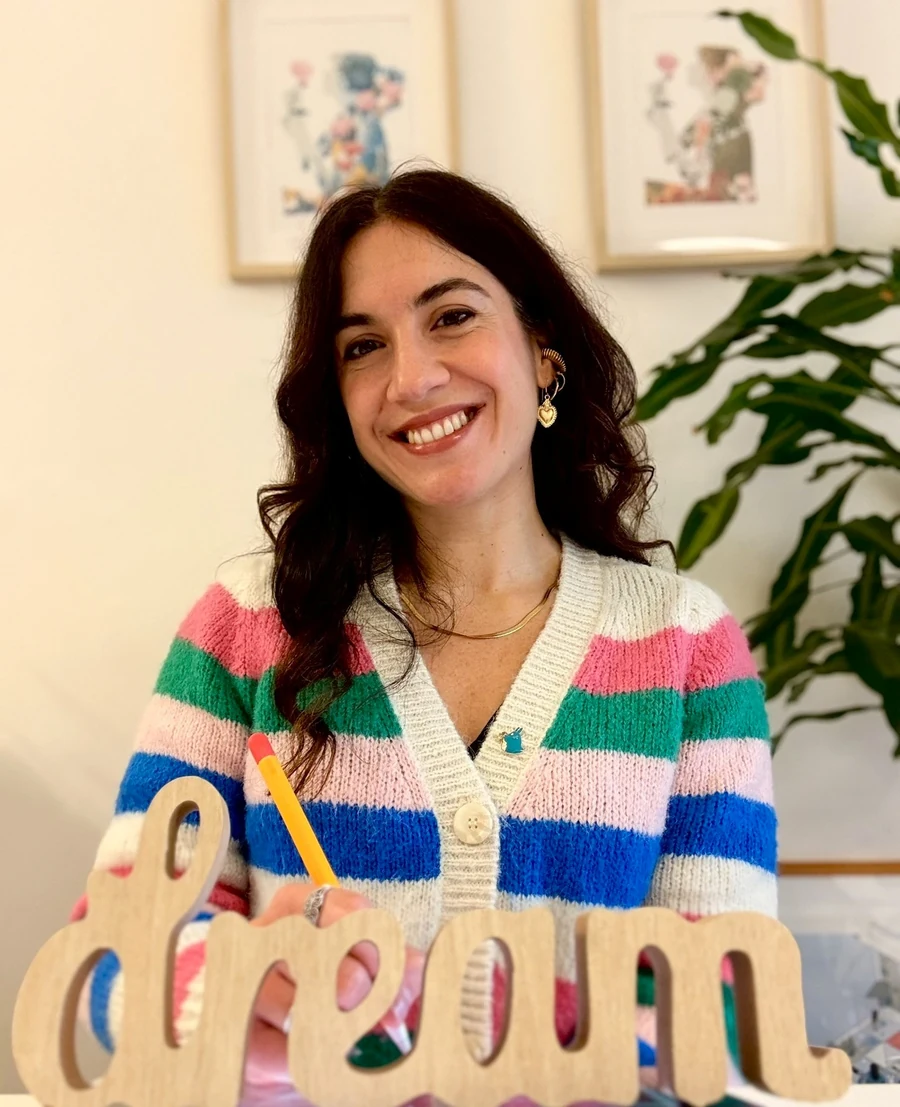 Ornella Centineo in her studio